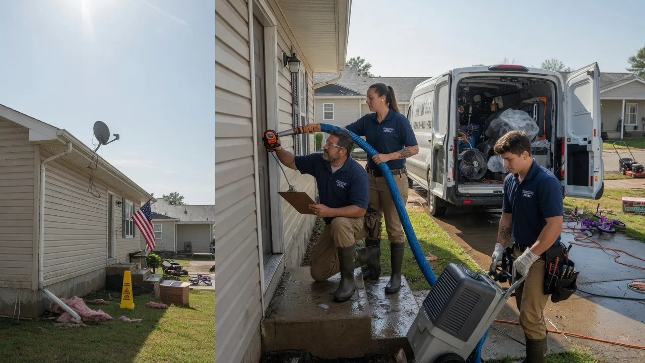 Ceiling Water Damage Restoration in Martinsburg, MO near me